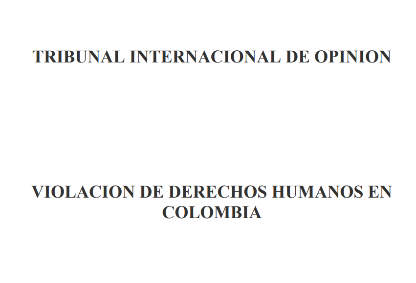 EN EL CONGRESO DE LA REPÚBLICA, SE ADELANTÓ EL TRIBUNAL INTERNACIONAL DE OPINIÓN CONTRA LOS CRÍMENES DE LOS JÓVENES EN SOACHA